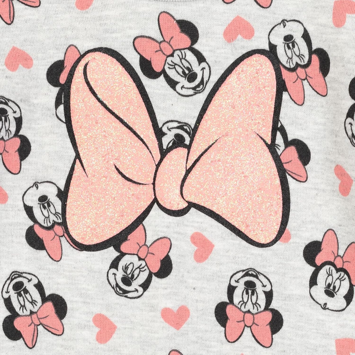 Minnie Mouse Fleece Sweatshirt and Leggings Outfit Set Infant to Big Kid Sizes (12 Months - 14-16)