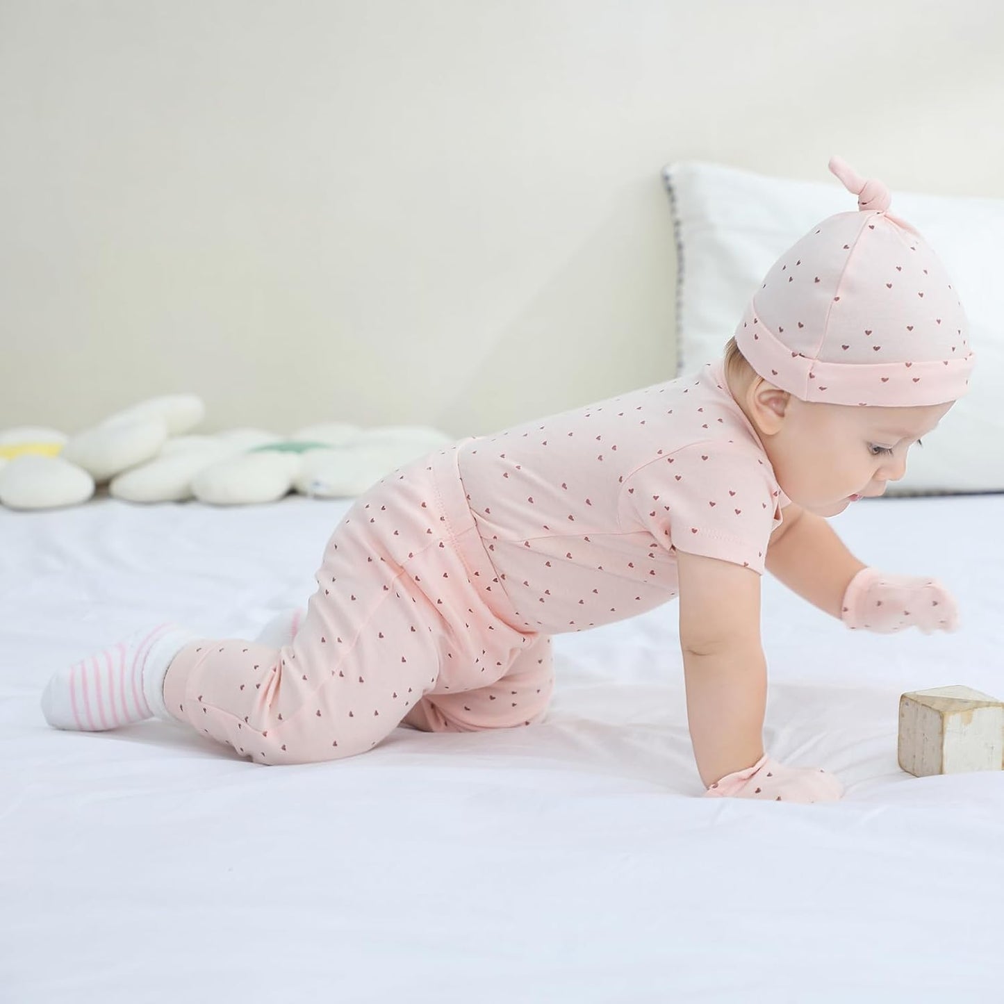 Baby Bodysuit and Pant Set 10-Pcs Cotton Soft Newborn Boy Girl Clothes Outfits