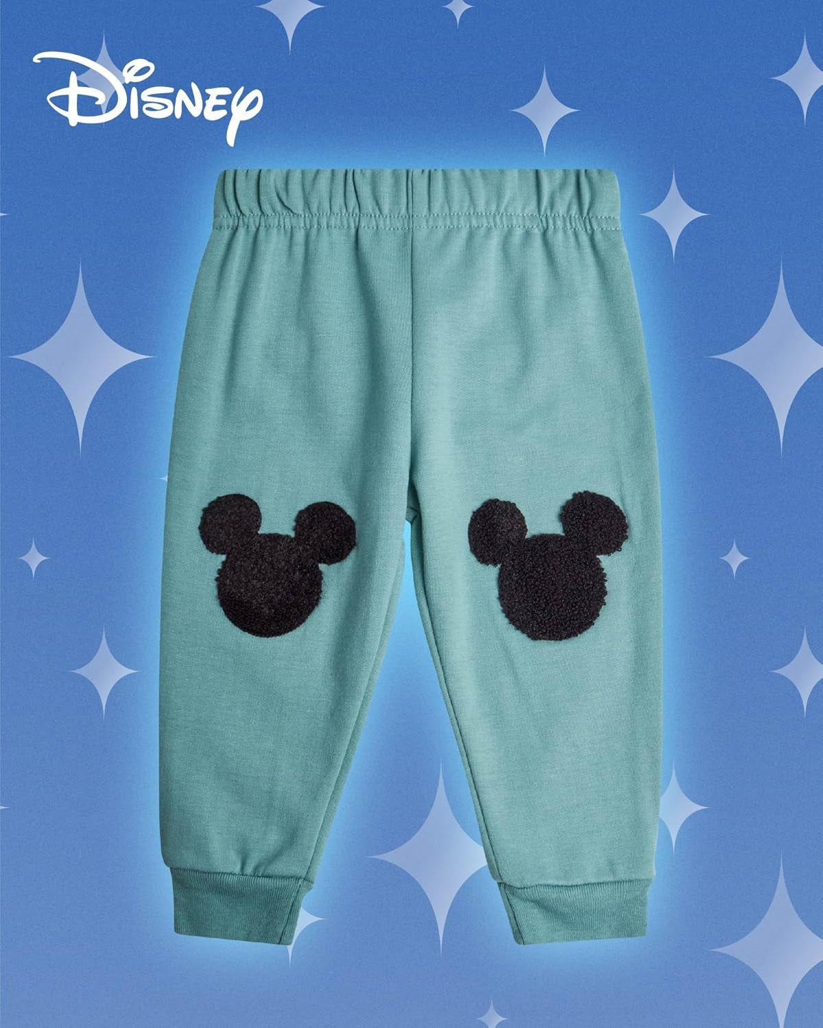 Baby Boys Pants Set - 2 Piece Soft Fleece Mickey Mouse Outfit Pullover Boys Hoodies and Infant Baby Pants (12M-24M)