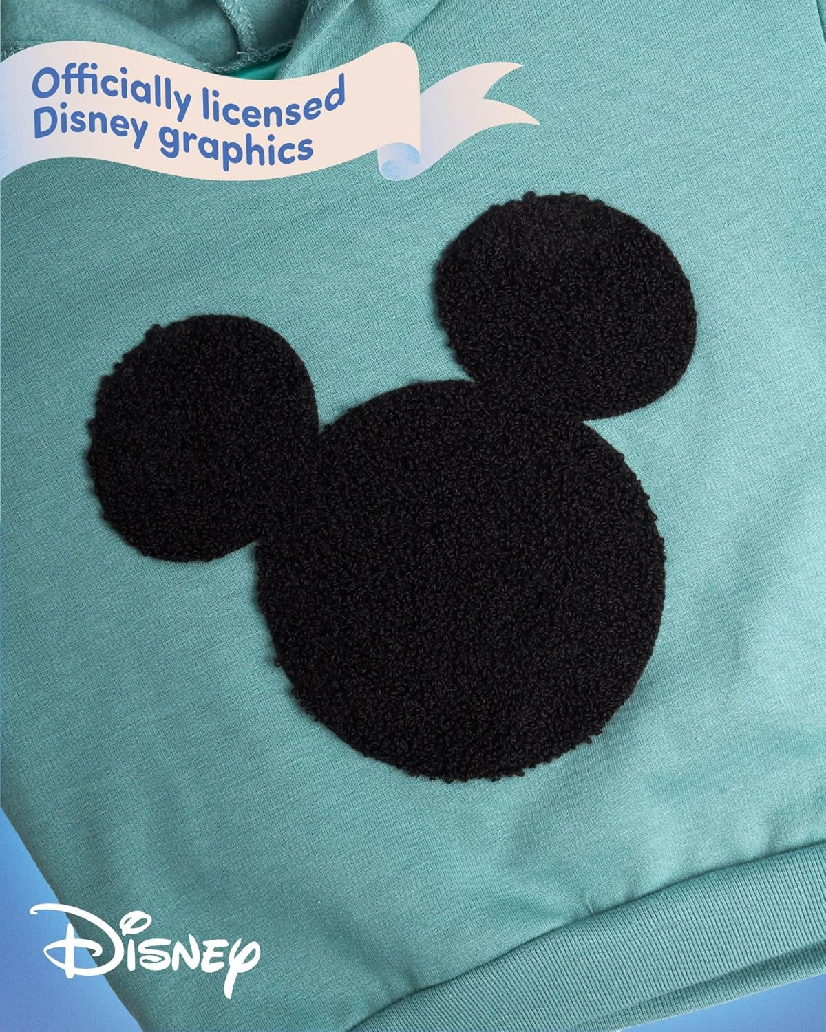 Baby Boys Pants Set - 2 Piece Soft Fleece Mickey Mouse Outfit Pullover Boys Hoodies and Infant Baby Pants (12M-24M)