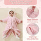 Newborn Baby Bear Outfit Suit with Fold-Over Mittens Footies Girls Boys Winter Fleece Clothes Hooded Romper Snowsuit