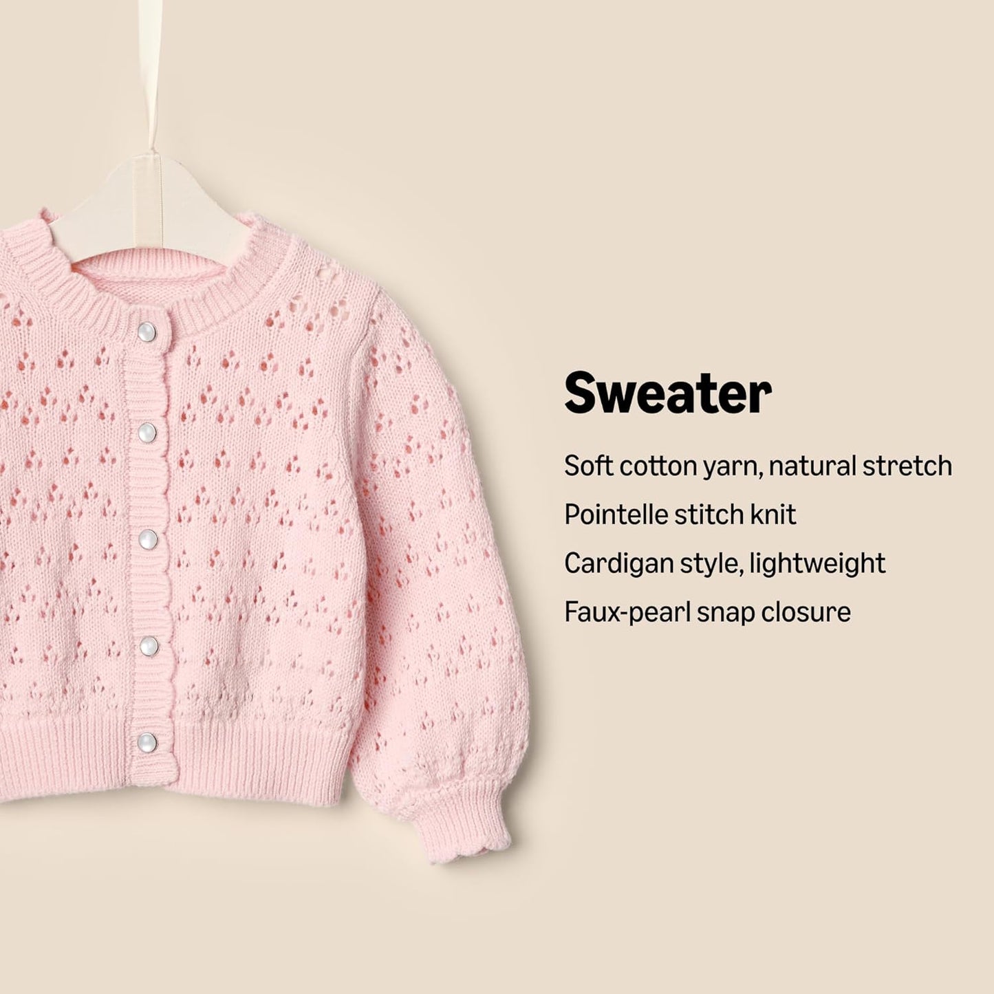 X Sofia Grainge Toddlers and Baby Girls' Lightweight Cardigan Sweater