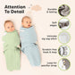 3-Pack Organic Swaddles for Newborns, Baby Sleep Sacks 0-3 Months - Baby Swaddle Wrap, Newborn Wearable Blanket, Infant Sleep Sack for Girls, Boys, Soft & Snug, Large Hook & Loop Closure (Ripple)