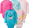 Baby Girls' 5-Pack Long-Sleeve Onesies Bodysuit