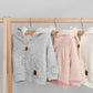 Baby Hooded Sweater Jacket with Sherpa Lining