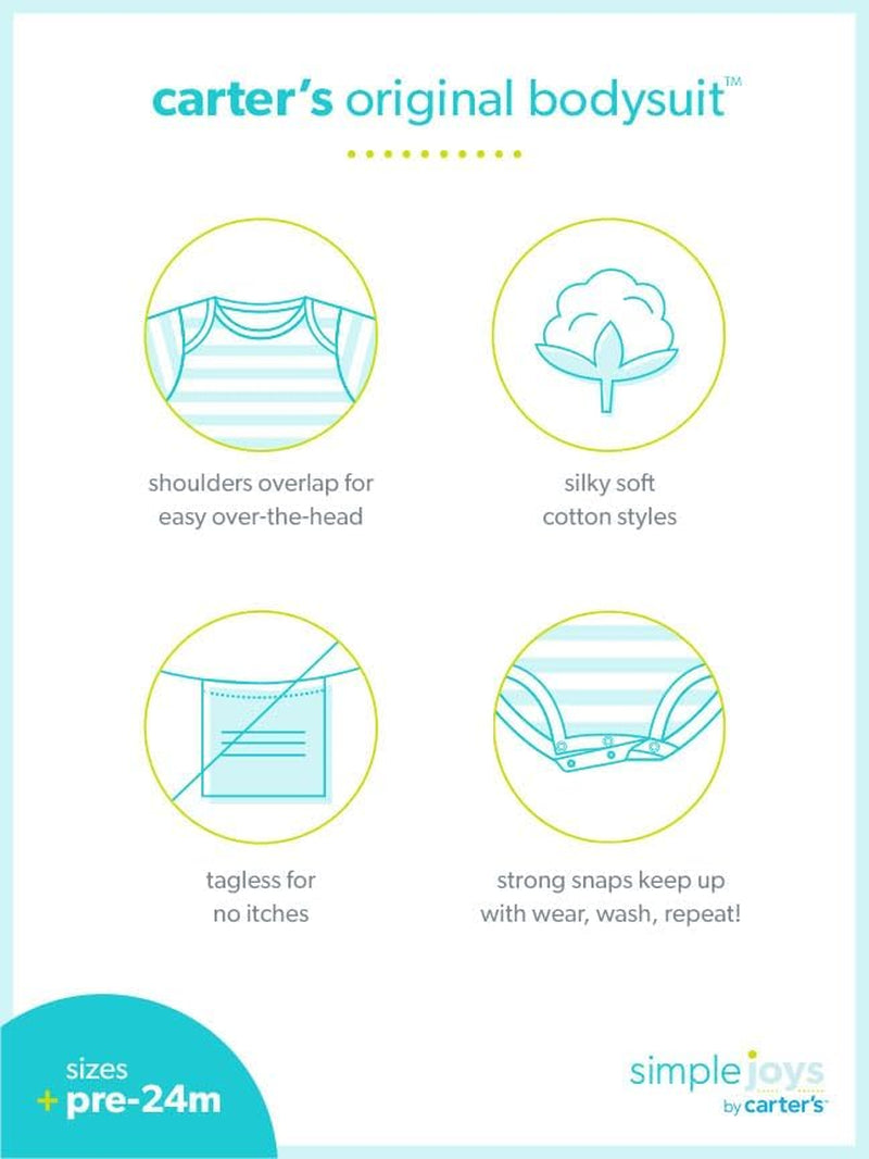 Baby 4-Pack Long-Sleeve Thermal Bodysuit
