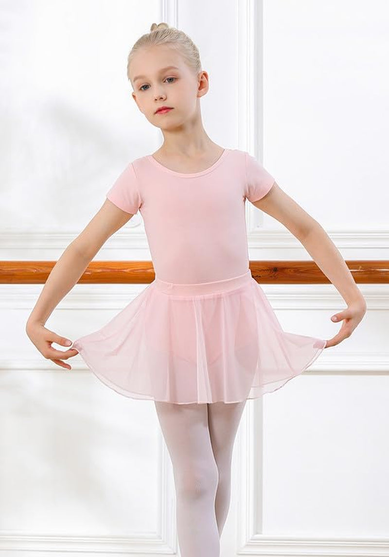 Girls Ballet Leotards with Removable Skirt Toddler Hollow Back Dance Dress Combo