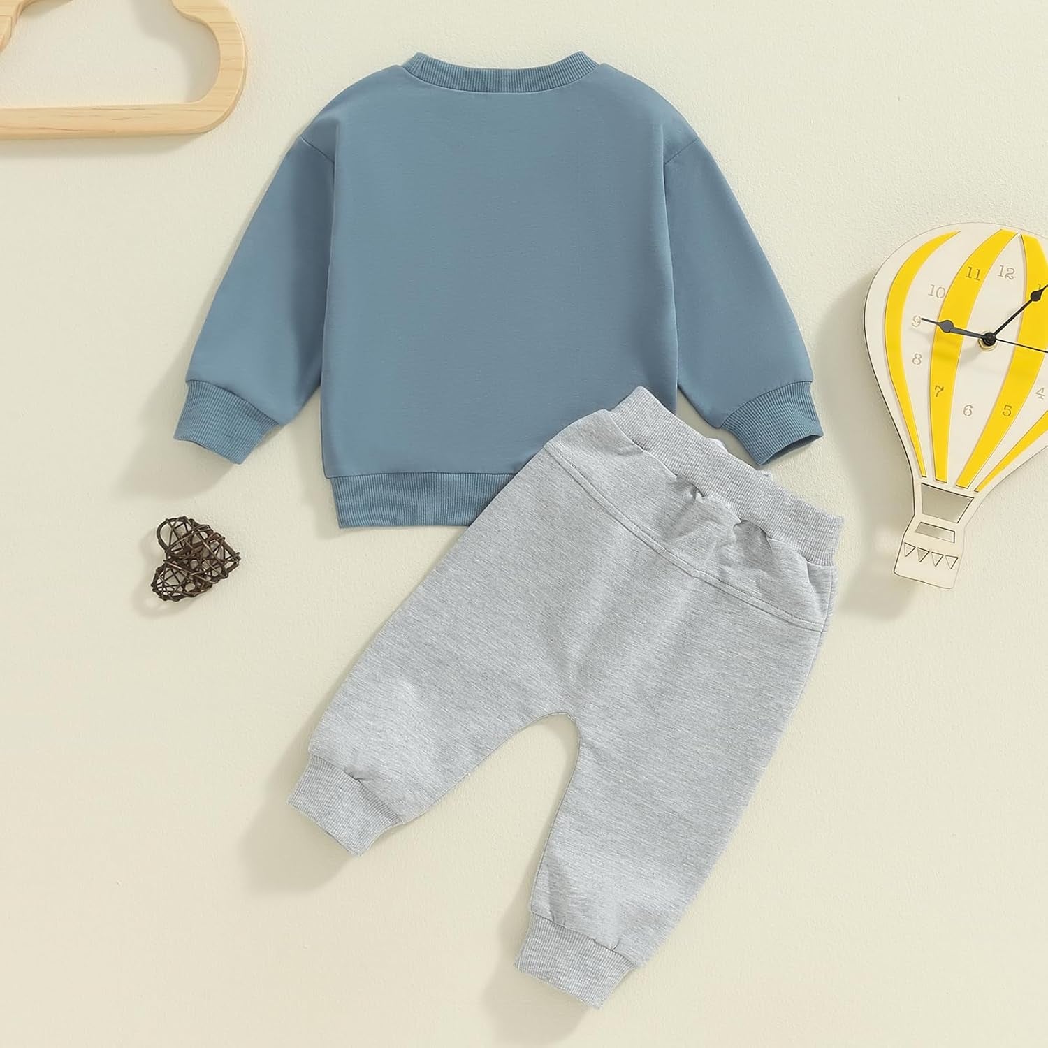 Infant Baby Boy Fall Clothes Set Funny Letter Sweatshirt Pant Outfit Toddler Winter Clothes 6 12 18 Months 2T 3T
