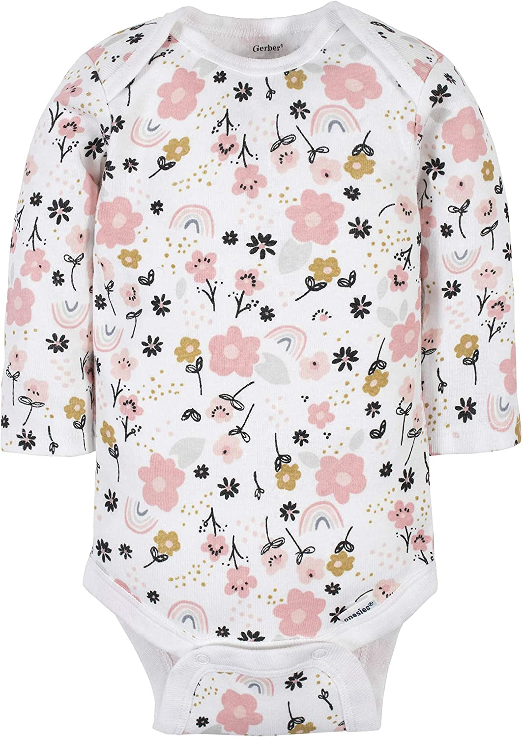 Baby Girls' 6-Pack Long-Sleeve Onesies Bodysuits
